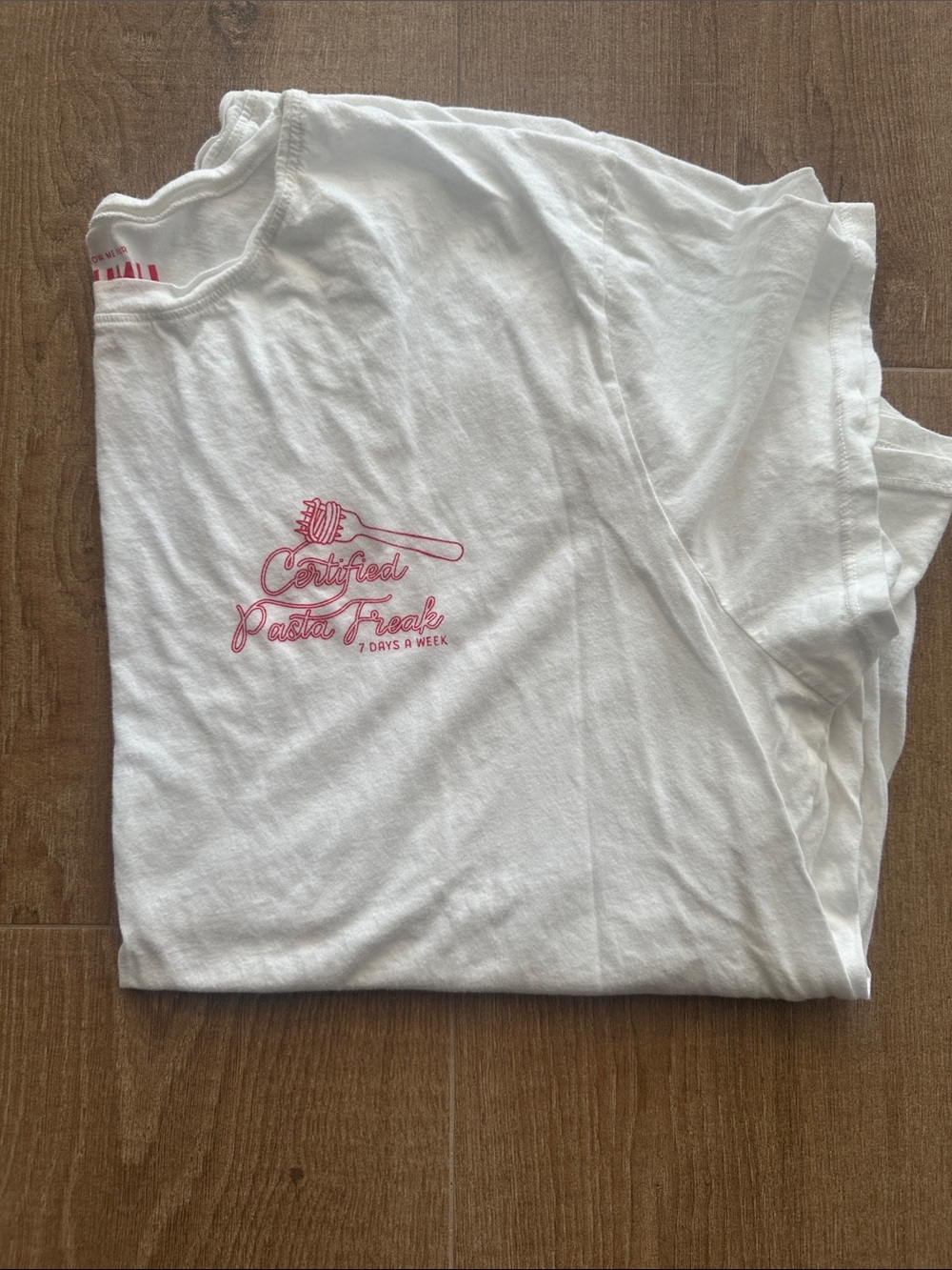 Show me your MUMU x Heather McMahan pasta tee shirt XXL